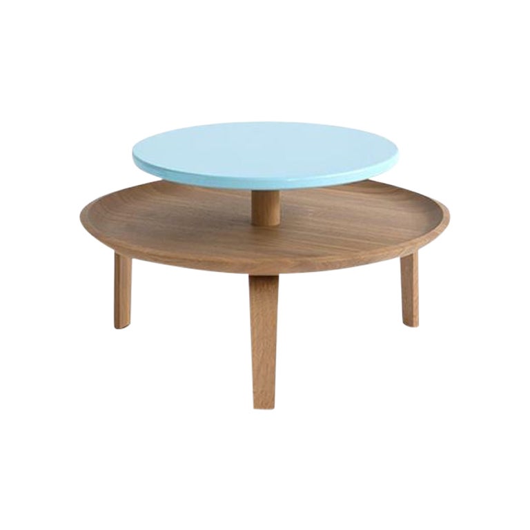 Mesa baja Secreto 60, Azul "Cypre" by Colé Italia