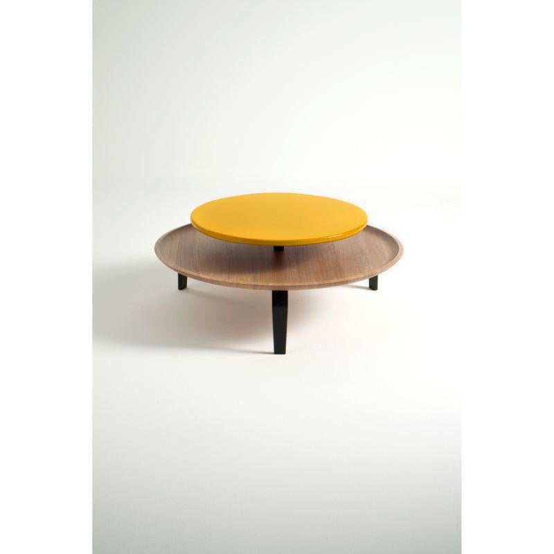 Moderne Table basse Secreto 85, Mitzouko jaune par Colé Italia en vente