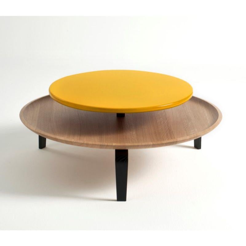 Glass Secreto 85 Coffee Table, Yellow “Mitzouko” by Colé Italia For Sale