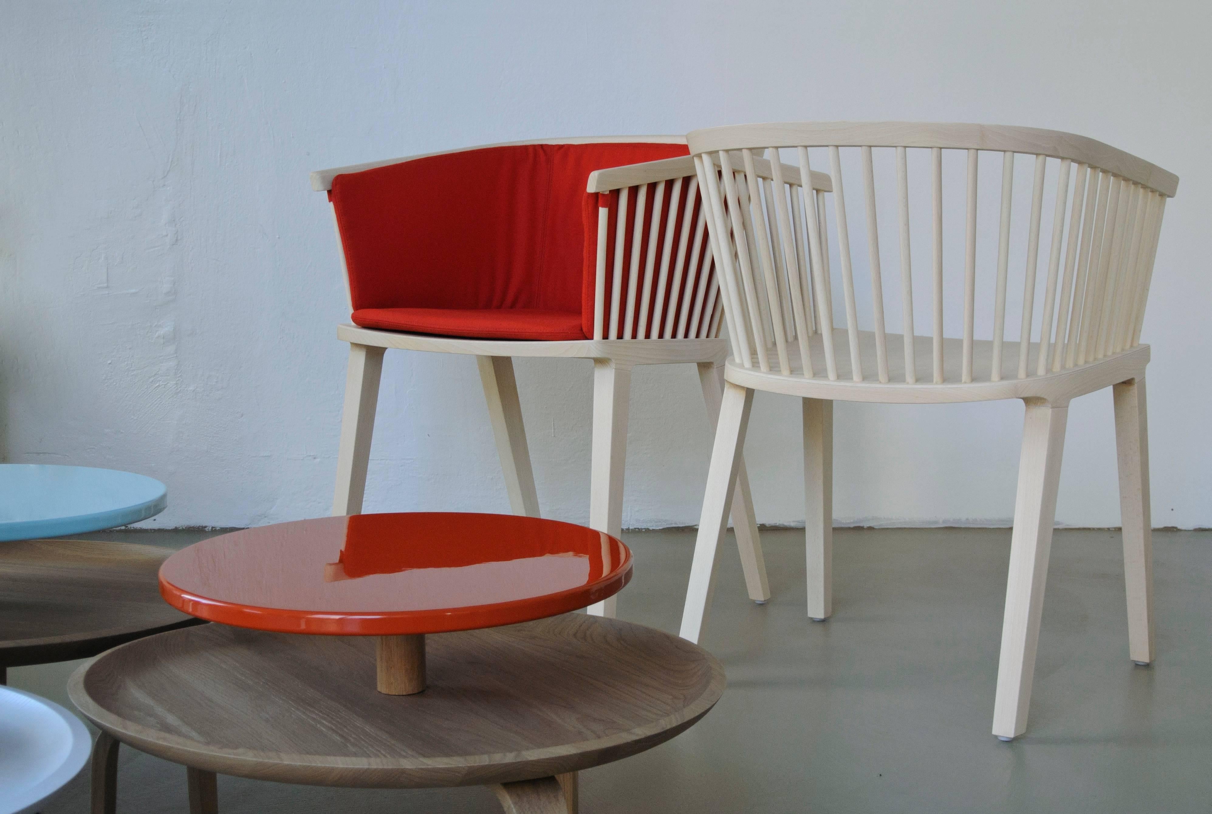 Sillón Secreto, Diseño contemporáneo en haya natural maciza fabricado en Italia en venta 7