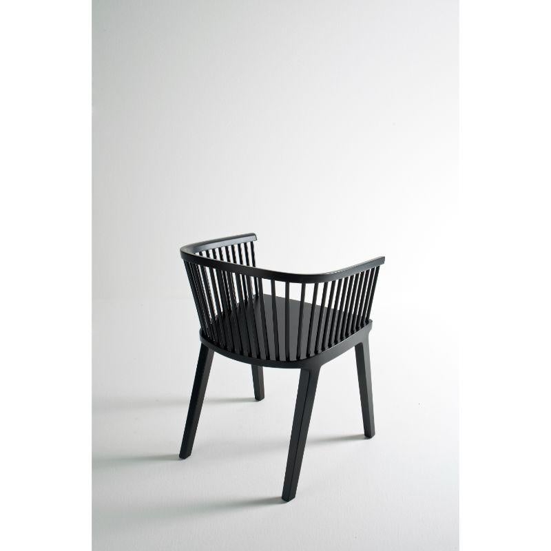 Contemporary Secreto Little Armchair, Black Matt Lacquer by Colé Italia For Sale