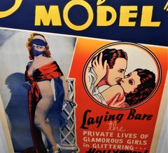 Secrets of a Model 1940 Original Linen Backed Theatrical Poster