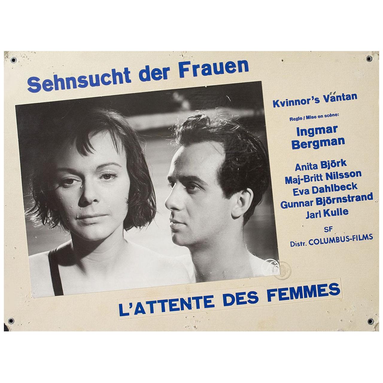 'Secrets of Women' 1962 Swiss Scene Card For Sale