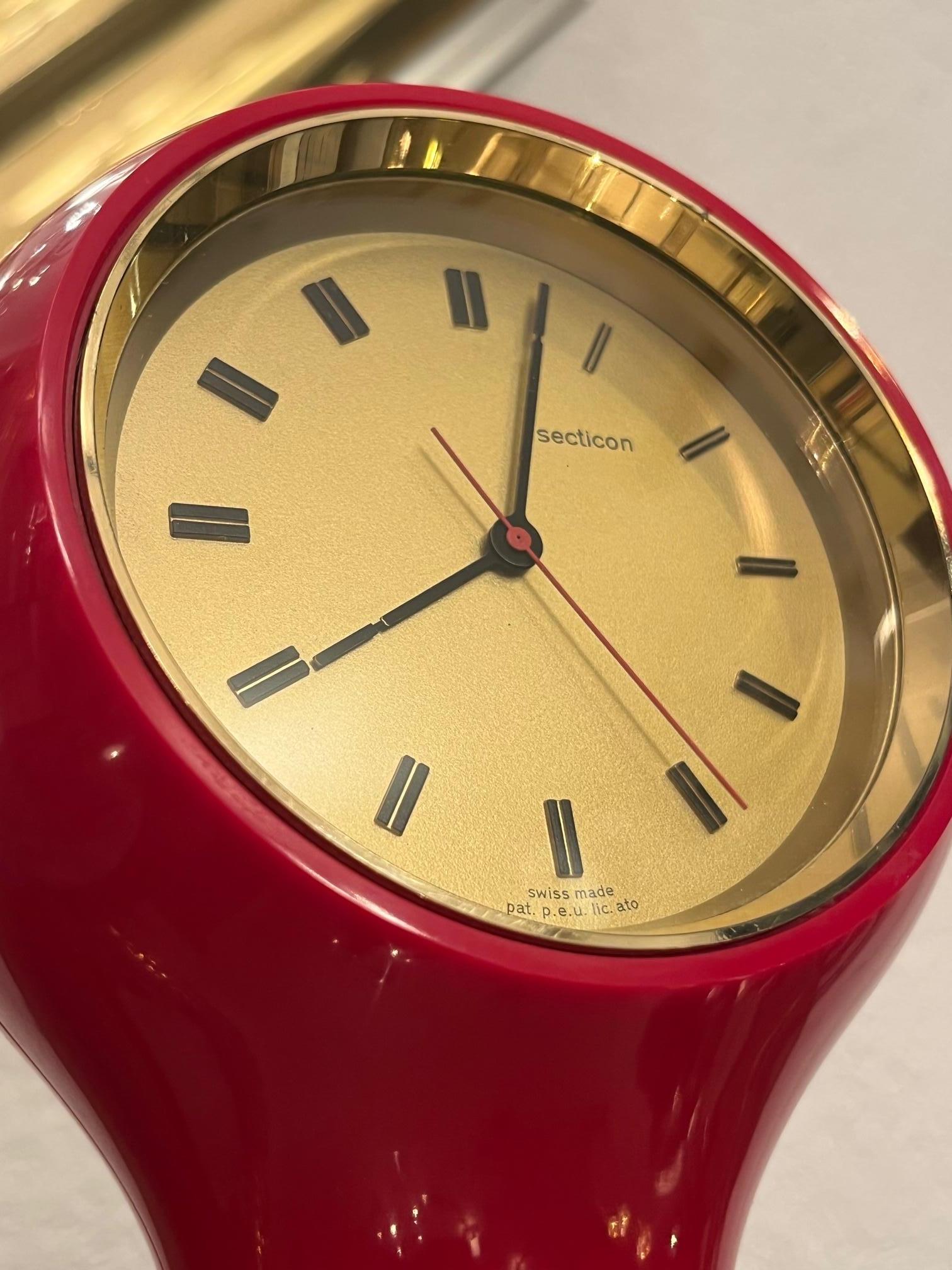 Suisse Horloge de table Secticon Mod. T1 d'Angelo Mangiarotti, fabrication suisse, 1956