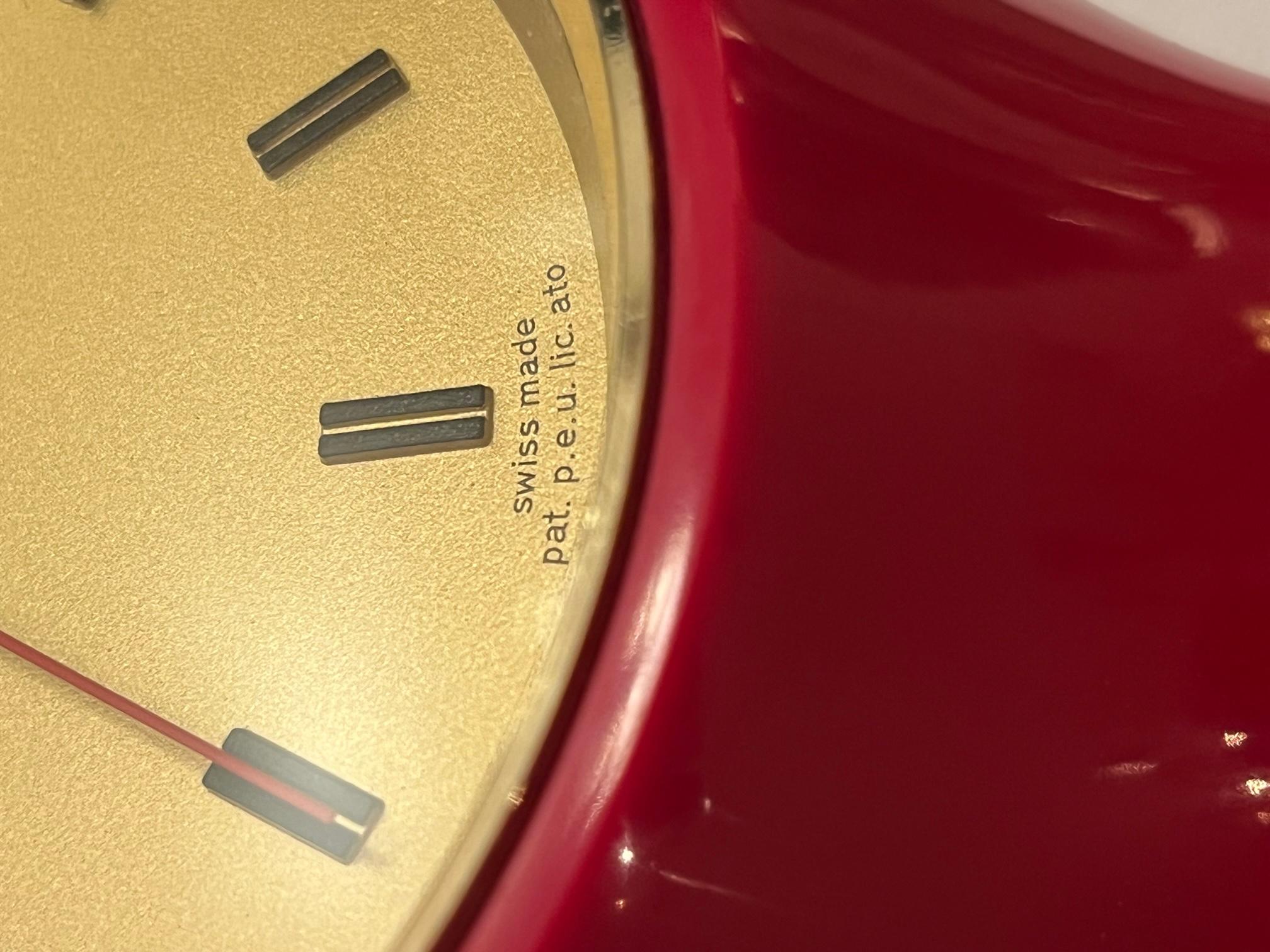 Milieu du XXe siècle Horloge de table Secticon Mod. T1 d'Angelo Mangiarotti, fabrication suisse, 1956