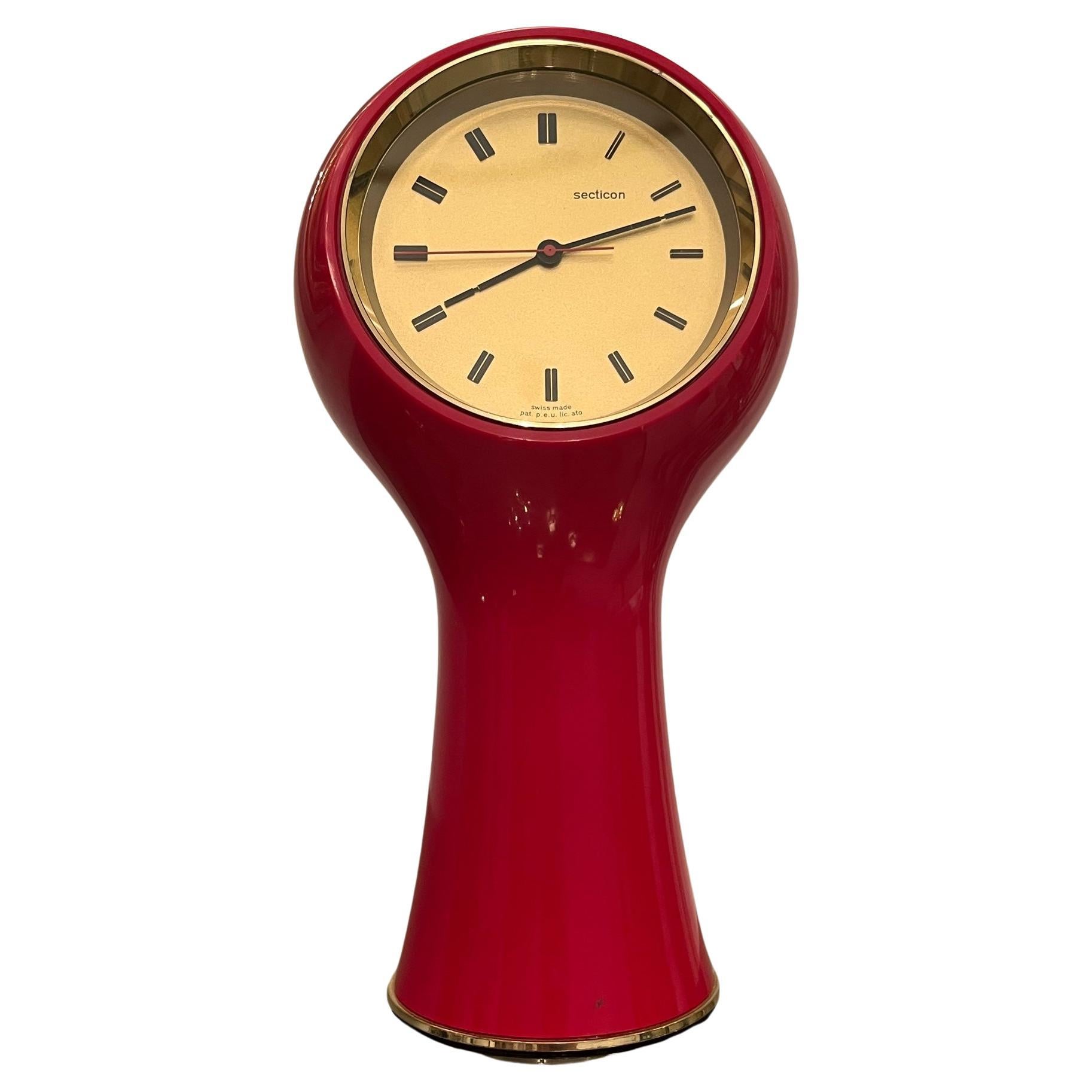 Horloge de table Secticon Mod. T1 d'Angelo Mangiarotti, fabrication suisse, 1956