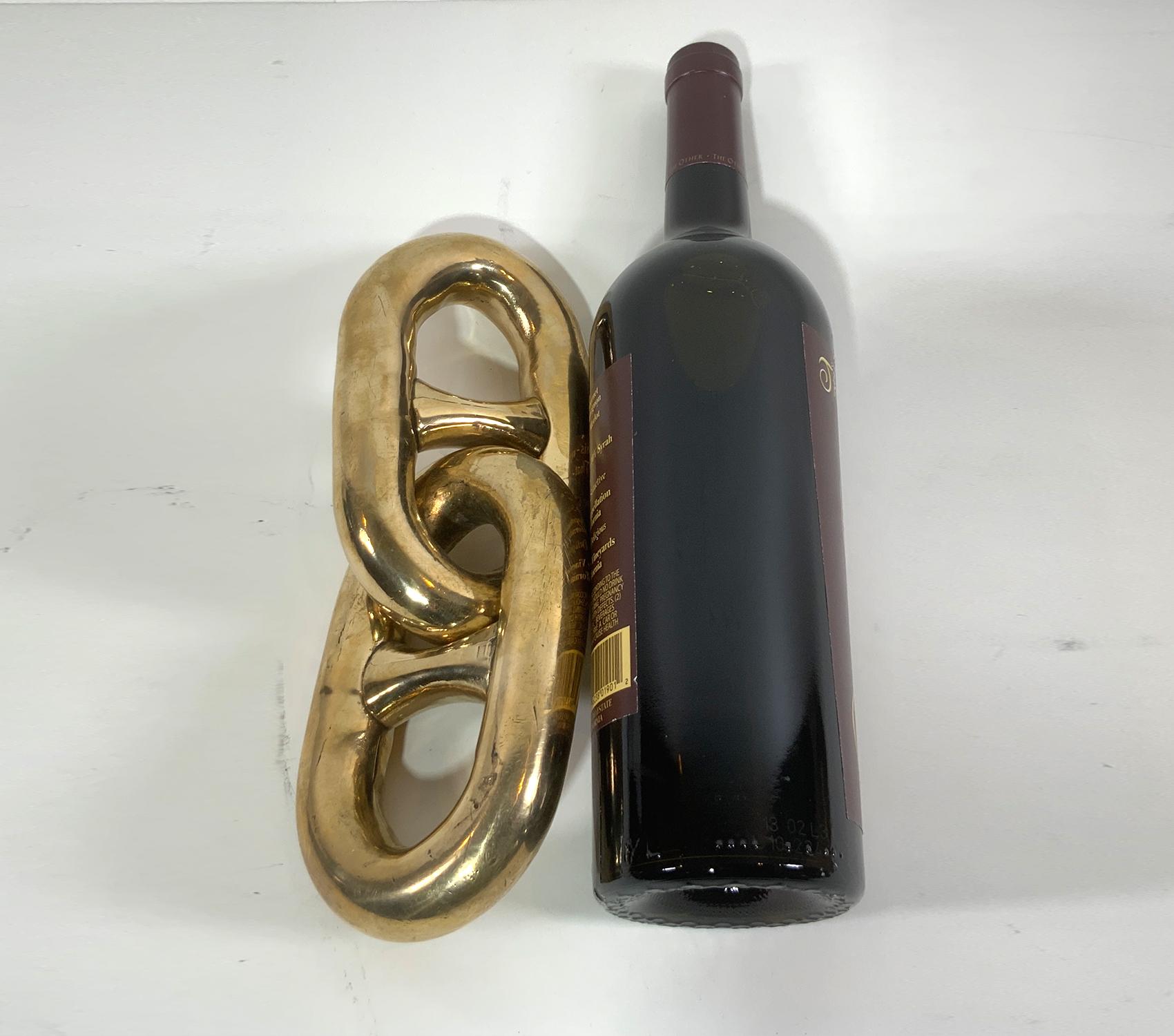 North American Section of Brass Chain from Navy Minesweeper