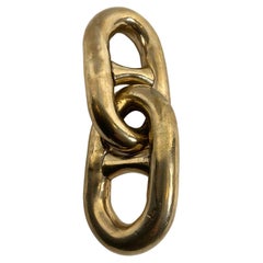 Section of Brass Chain from Navy Minesweeper