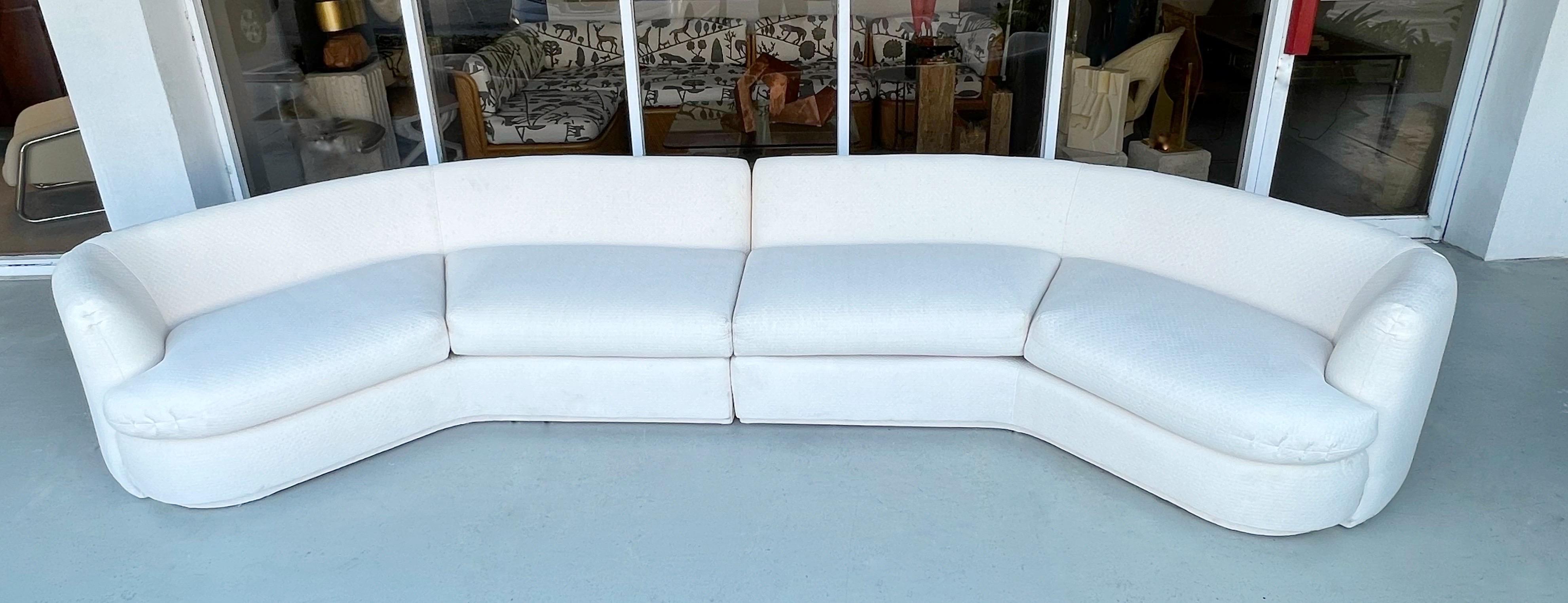 curved cloud couch