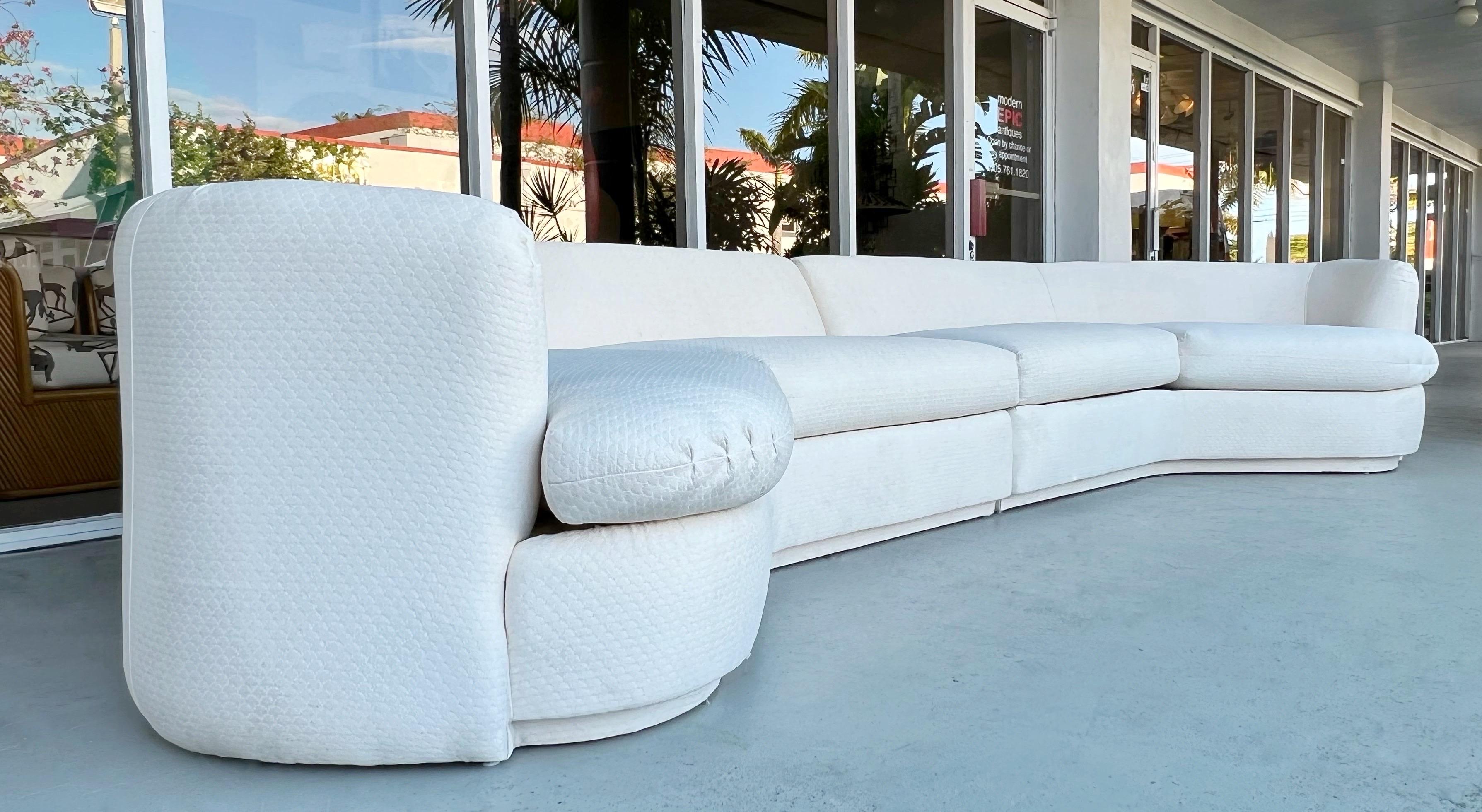 curved cloud sofa
