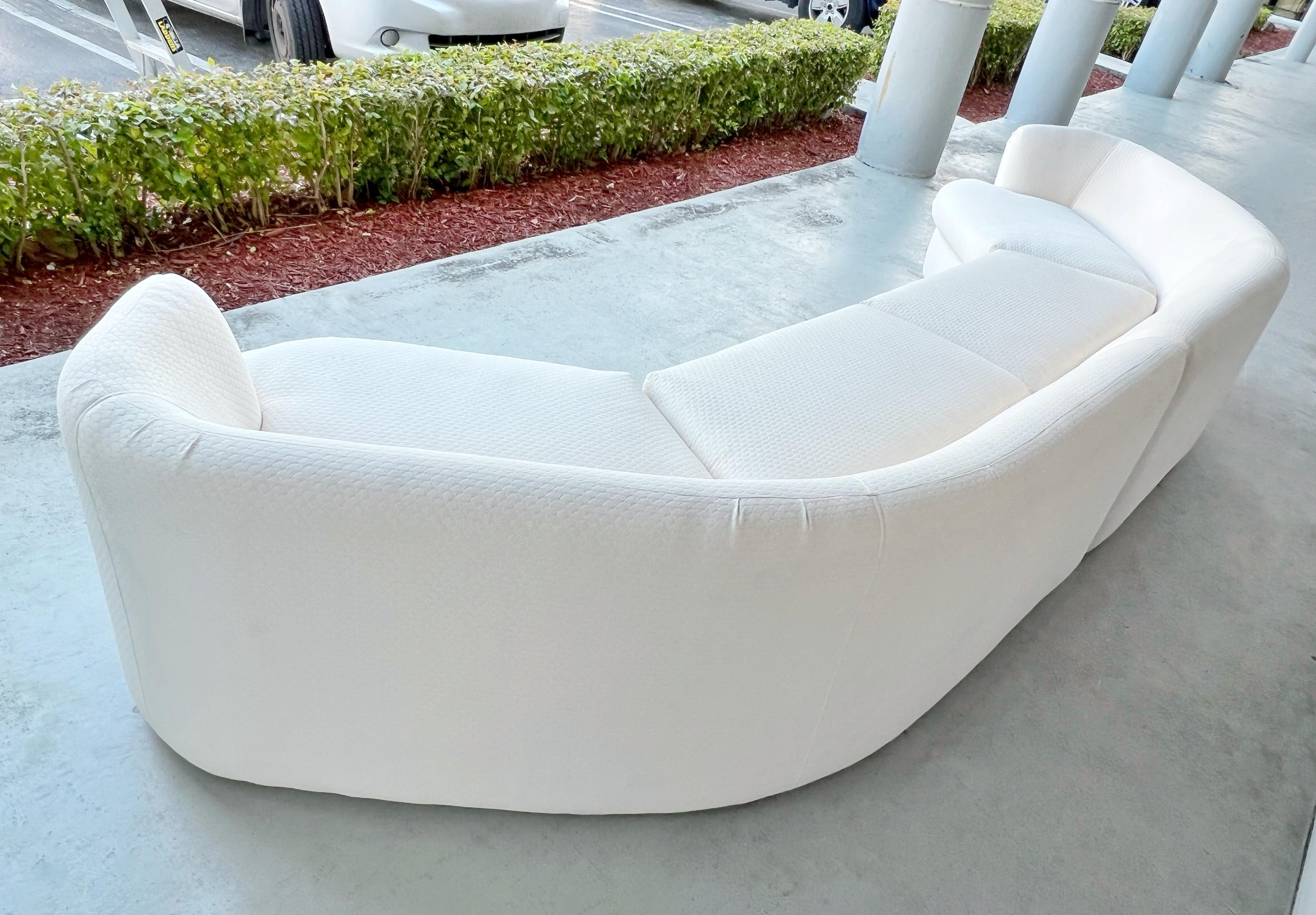 Late 20th Century Sectional Cloud Sofa Modern Biomorphic Angled and Curved, 1980s
