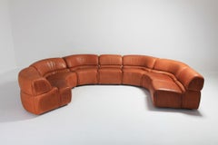 Sectional Cognac Leather Sofa 'Cosmos' by De Sede, Switzerland