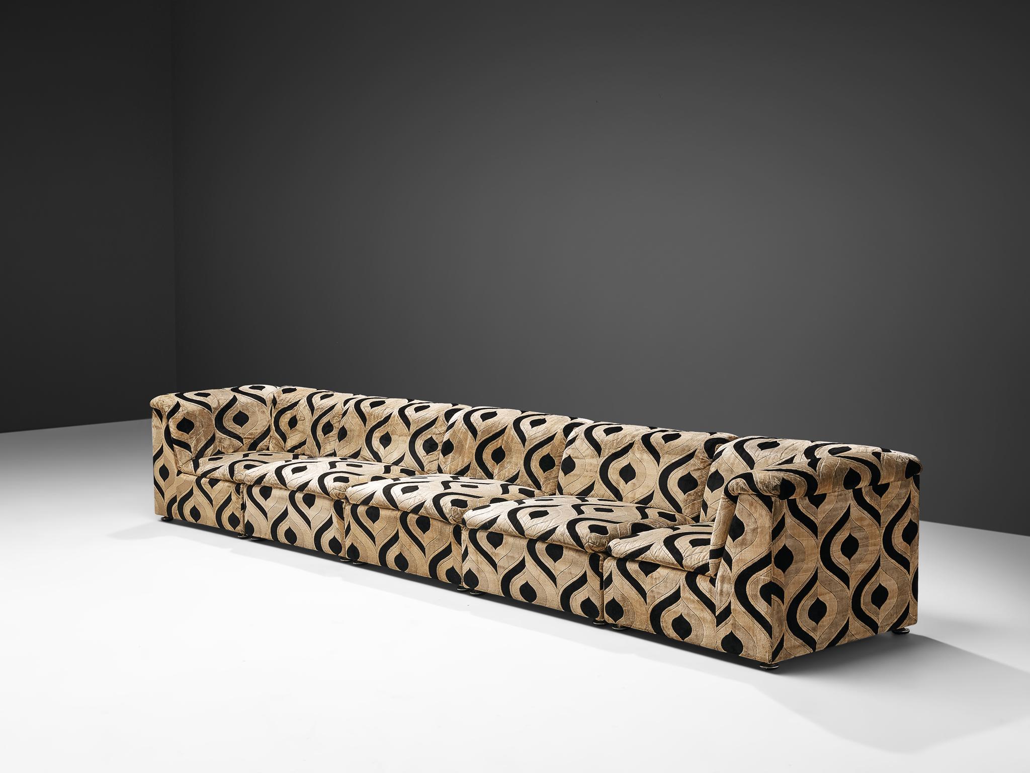 pattern sectional sofa
