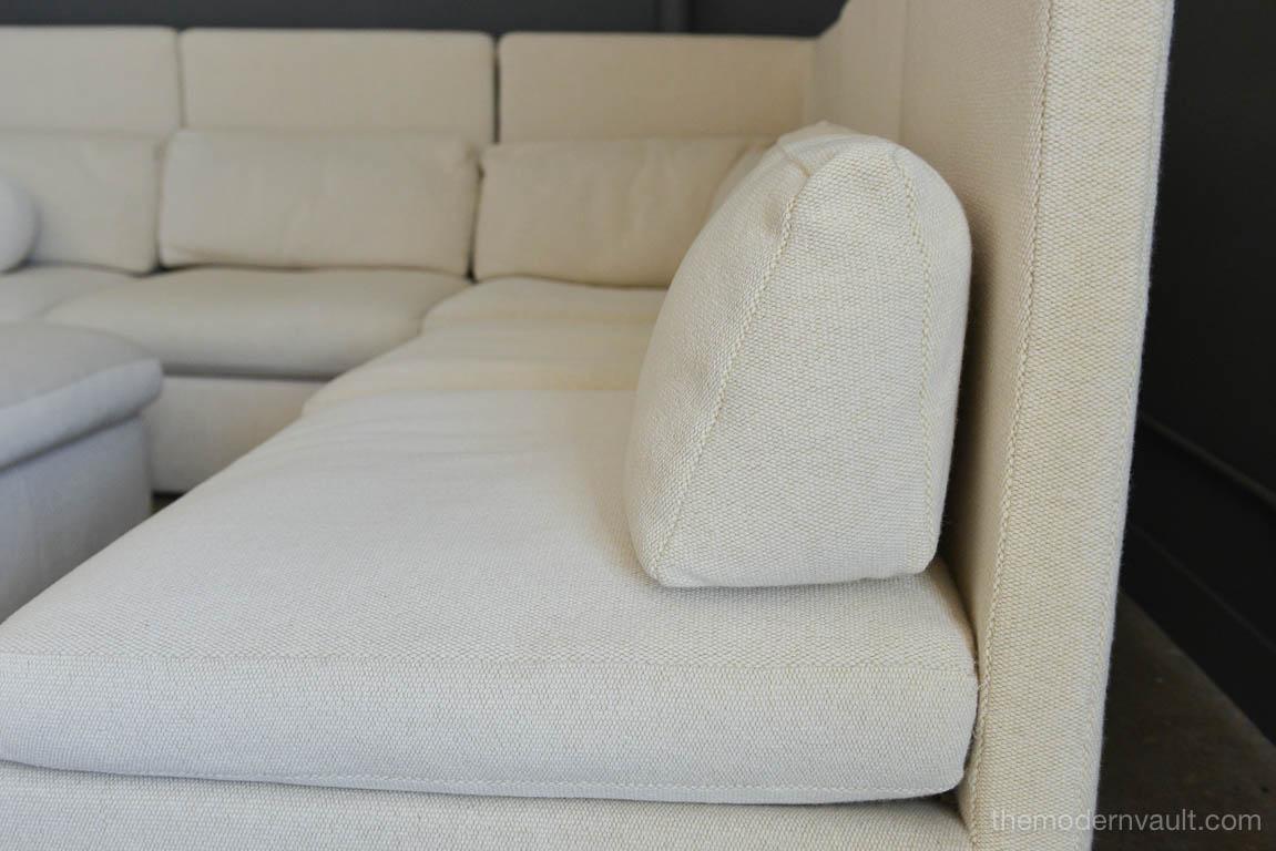 Sectional High Back Sofa by Milo Baughman for Thayer Coggin, 1976 In Excellent Condition In Costa Mesa, CA