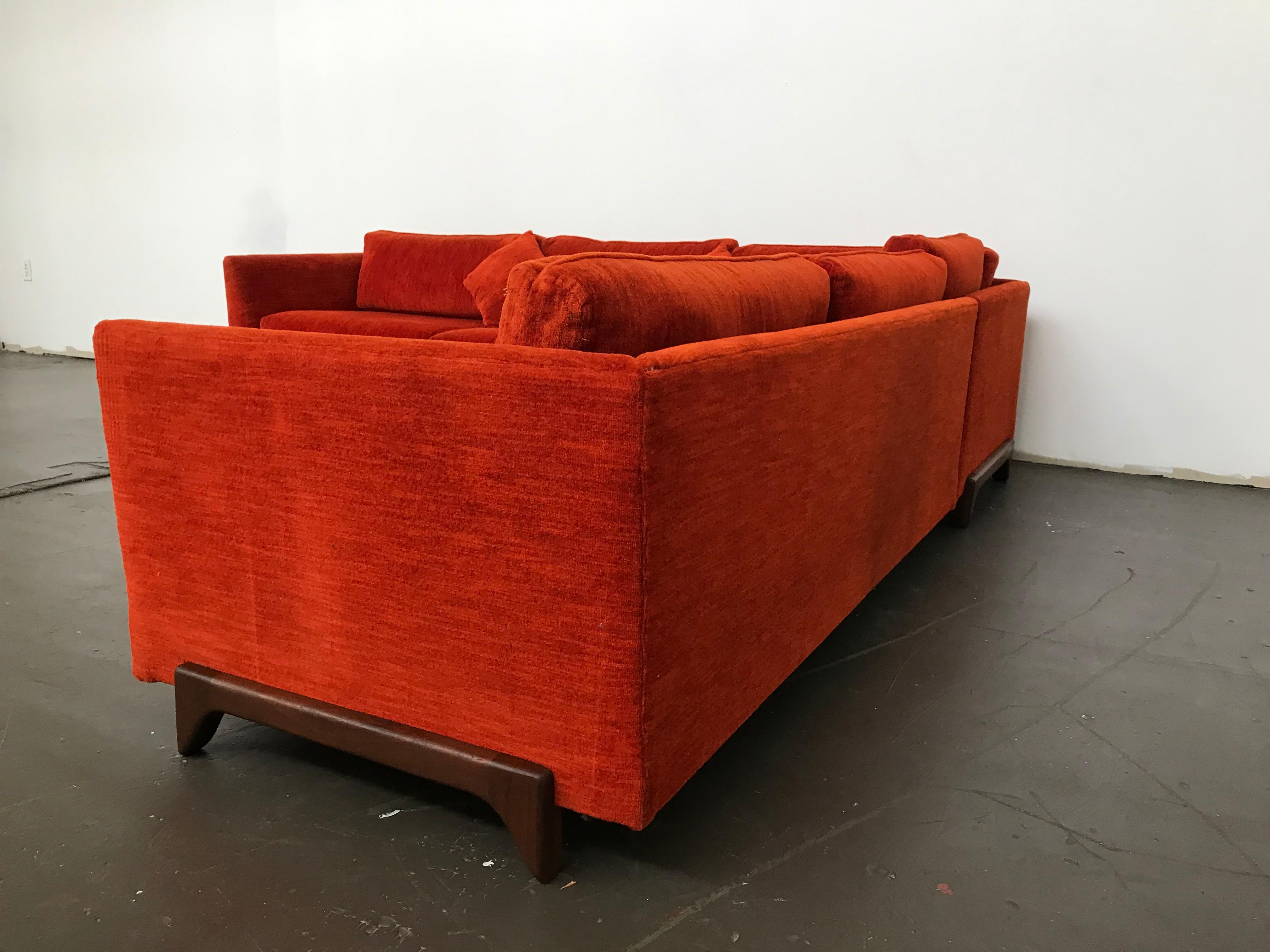 Fabric Sectional Sofa by Adrian Pearsall for Craft Associates