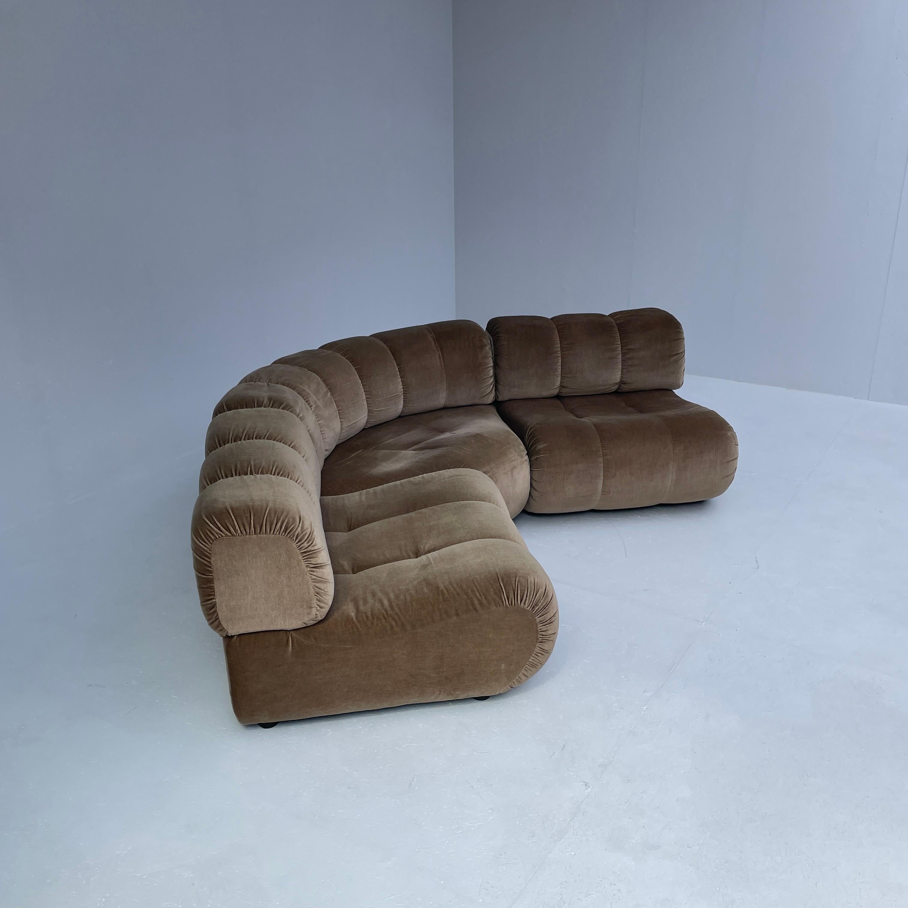 Fabric Sectional sofa by Giuseppe Munari for Poltrona Munari, Italy 1970
