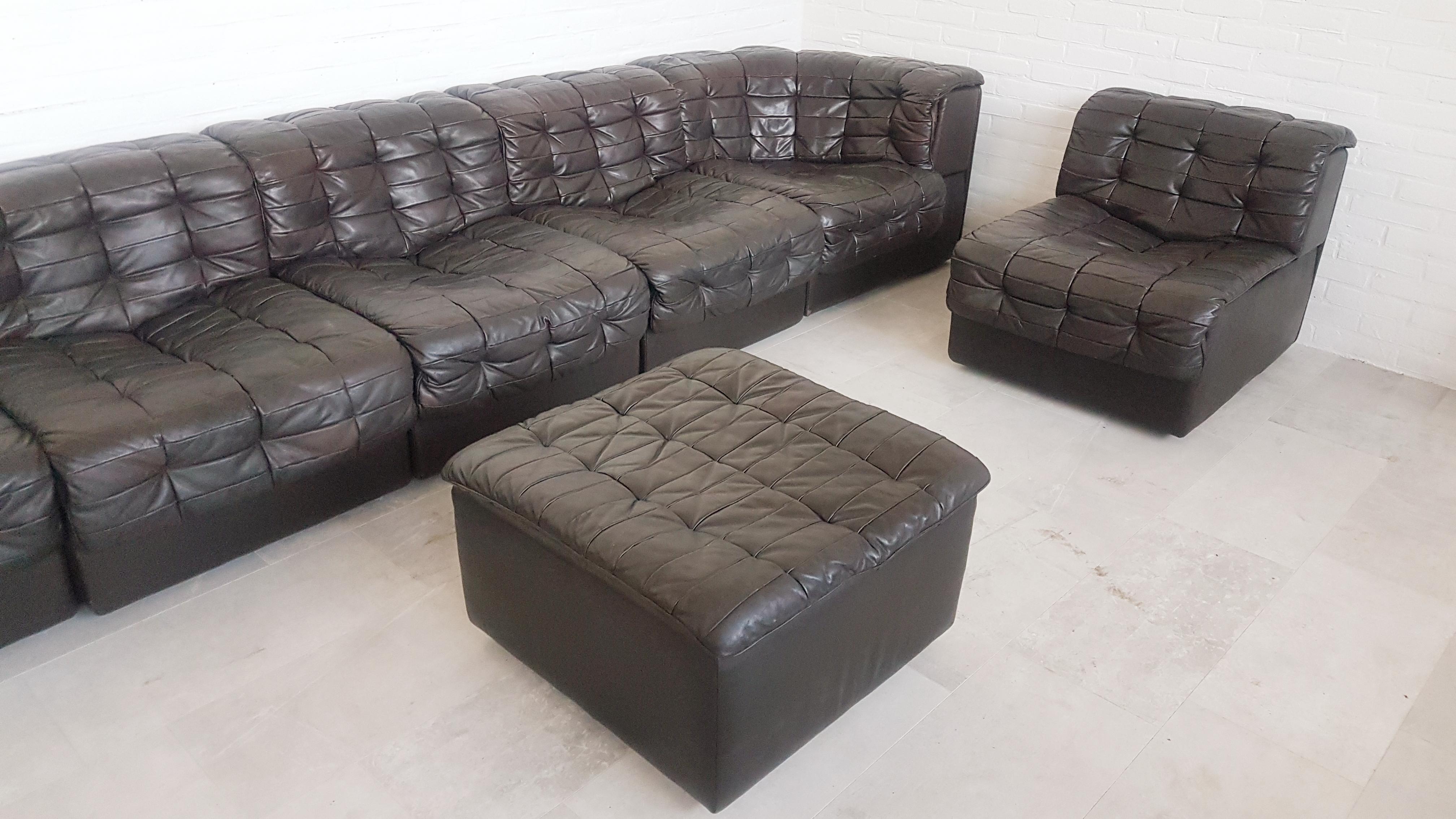 Sectional Sofa by Luxury Leather Manufacturer De Sede Switzerland Model DS 11 7