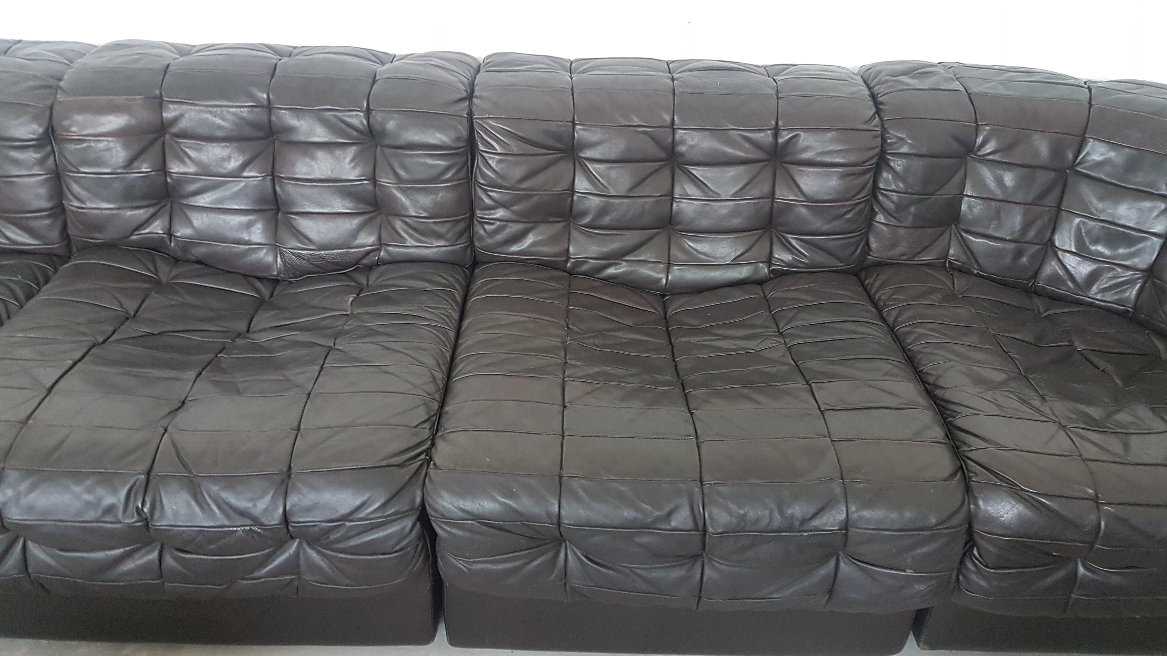 Sectional Sofa by Luxury Leather Manufacturer De Sede Switzerland Model DS 11 2