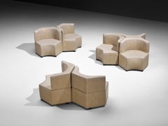 Sectional Sofa Elements in Leatherette