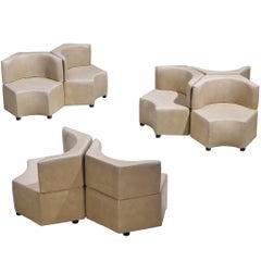 Sectional Sofa Elements in Leatherette