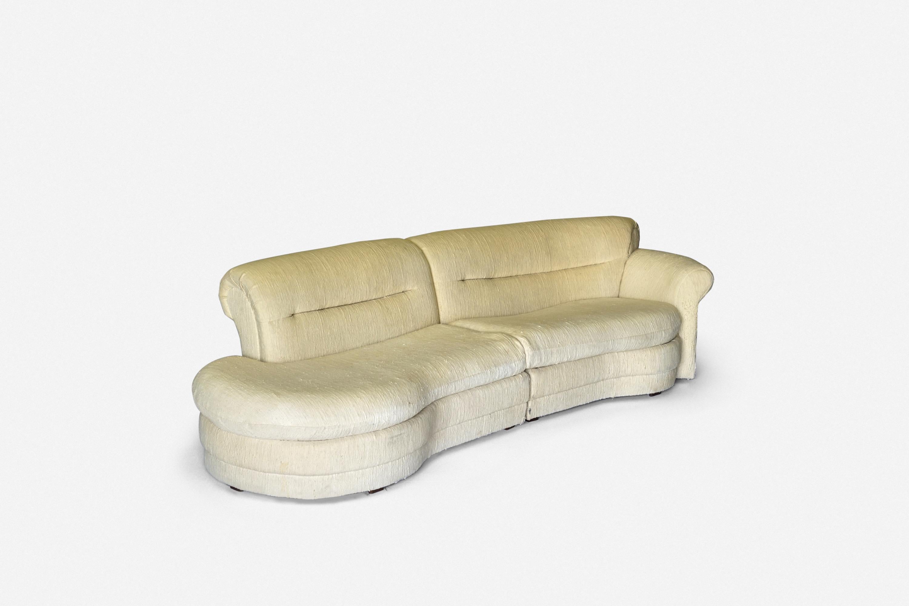 Sectional Sofa in the Style of Vladimir Kagan For Sale 1