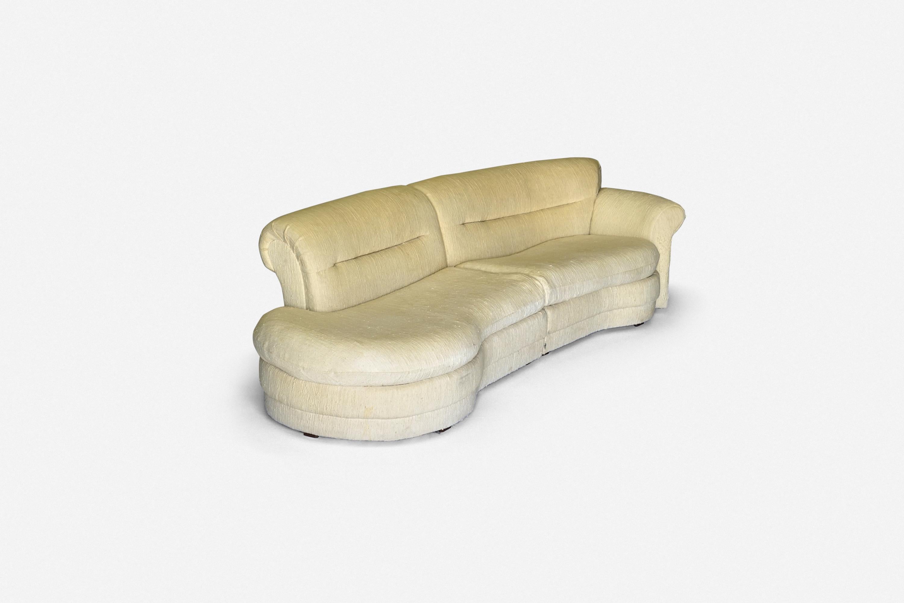 Sectional Sofa in the Style of Vladimir Kagan For Sale 2