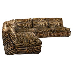  Sectional sofa "Playboy Zebra" DUX, 1970s 