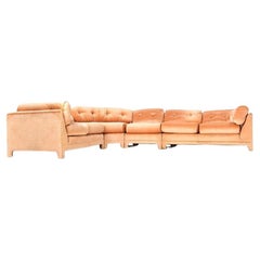 Sofá seccional con cojines acolchados al estilo de Edward Wormley para Dunbar