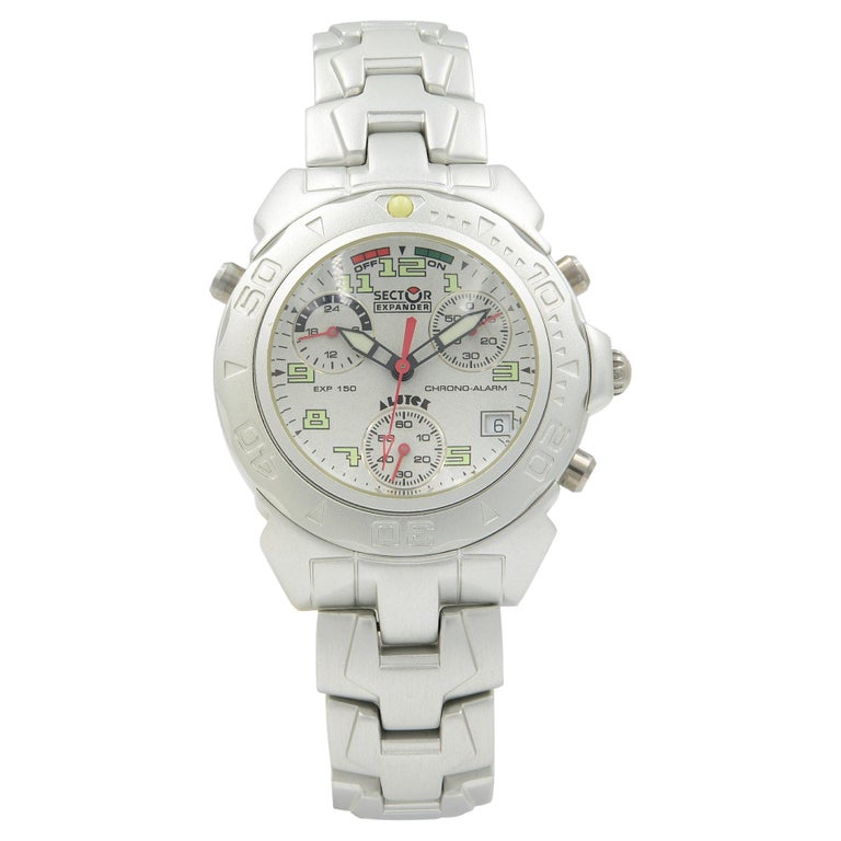 Sector Expander 150 Alutek Aluminum Chronograph Silver Dial Quartz 