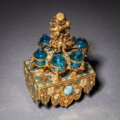 Sedan Chair with Perfume Flasks, Goldsmith’s Work in the Style of J. M. Dingling