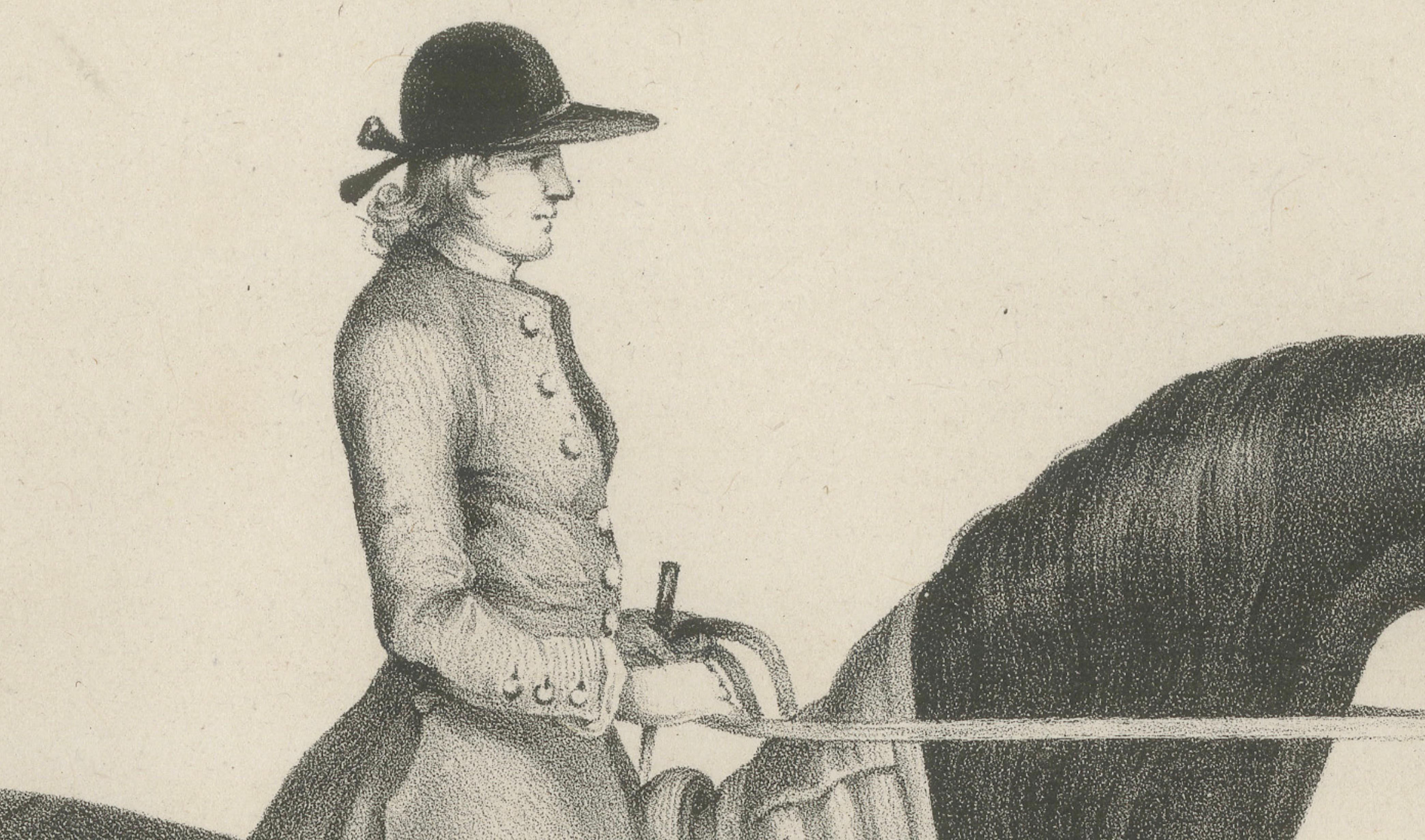 Sedbury – Antique Equestrian Horse & Rider Portrait, Gauci & Hullmandel c.1840