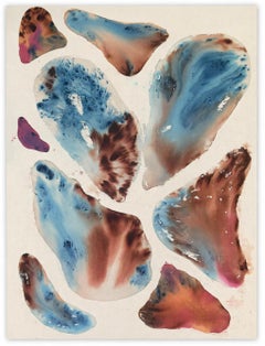 Zusammenfassung: AM Contemporary Gemälde auf Leinwand mit dem Titel „Above Ground Below Skies“ von Sedef Gali