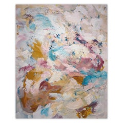 Abstract Contemporary Accumulation Mixed Media Painting on Canvas by Sedef Gali