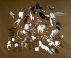 Contemporary Love Letter To Self Mixed Media Painting on Canvas by Sedef Gali