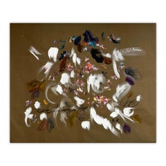 Contemporary Love Letter To Self Mixed Media Painting on Canvas by Sedef Gali