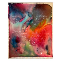 Zeitgenössische Where Secrets Settle Mixed Media Gemälde auf Leinwand von Sedef Gali