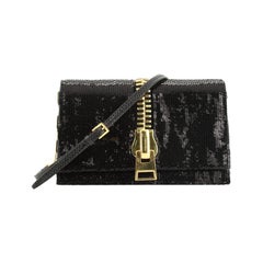 Sedgwick Chain Clutch Sequins and Snakeskin Small