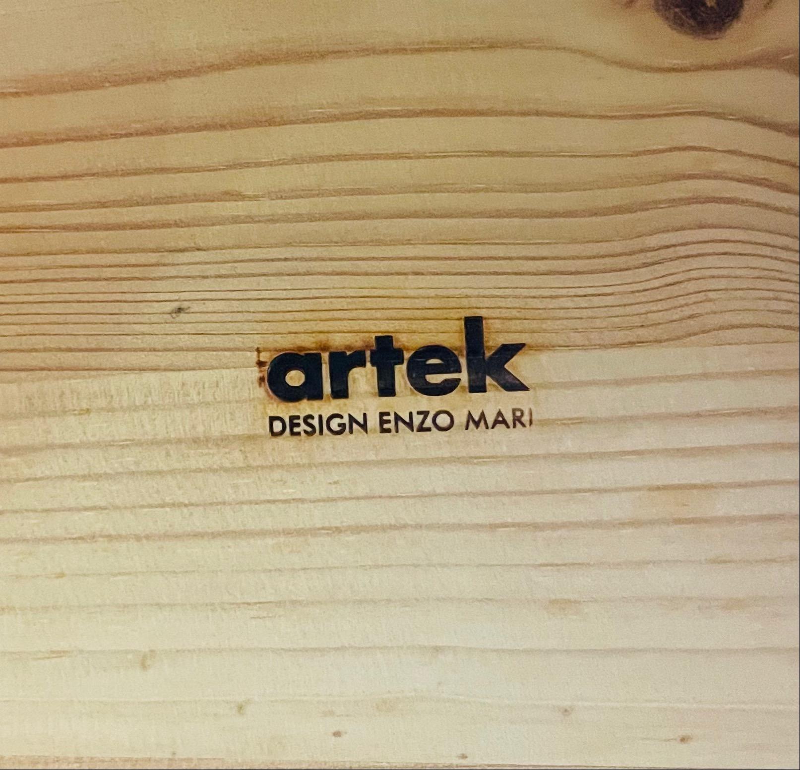 Stuhl 1 von Enzo Mari für Artek im Angebot 4