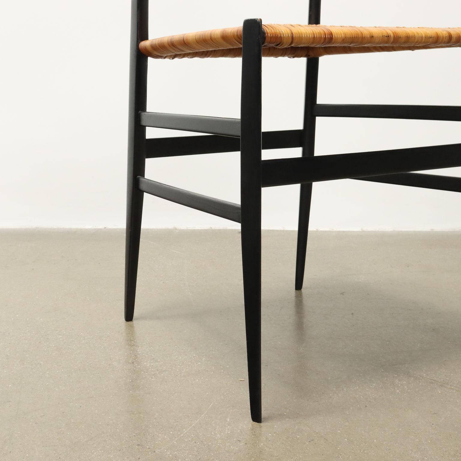 Enameled Chair '699 Superleggera' by Gio Ponti for Cassina 1960s