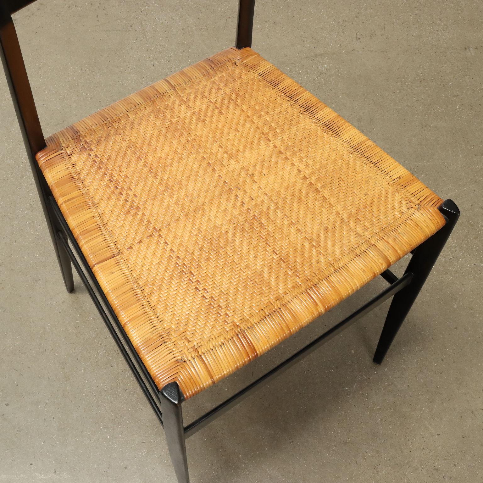 Chair '699 Superleggera' by Gio Ponti for Cassina 1960s In Good Condition In Milano, IT