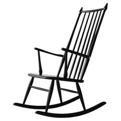 Vintage Danish rocking chair in Windsor style