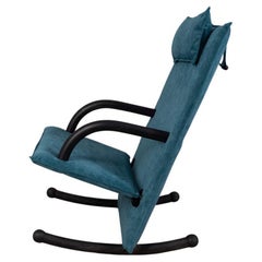 Sedia a dondolo vintage anni 80 "T-Line" design Burkhard Vogtherr per Arflex