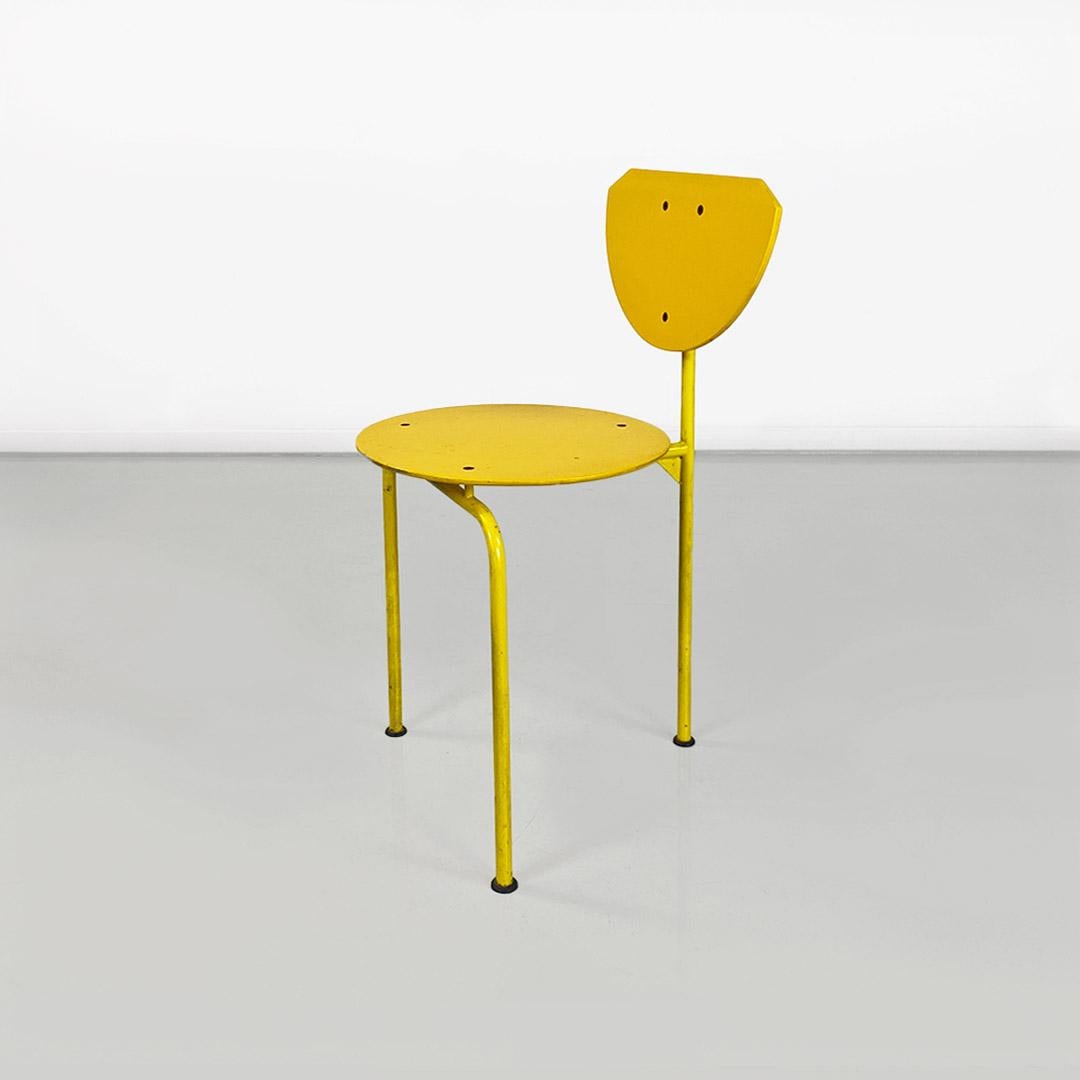 Moderner italienischer Stuhl Alien, Metall und Holz, von Carlo Forcolini für Alias 1980 (Italian) im Angebot