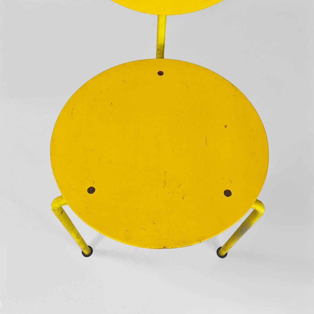 Chaise moderne italienne Alien, métal et bois, par Carlo Forcolini pour Alias 1980 en vente 2