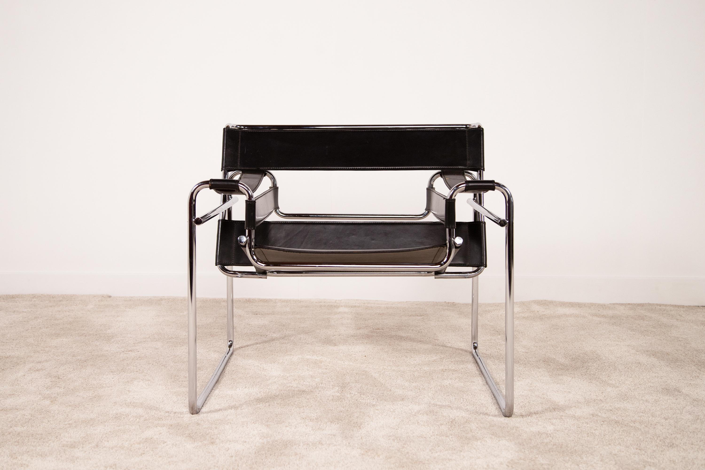 Modern B3 Wassily chair by Marcel Breuer, 1970s. For Sale