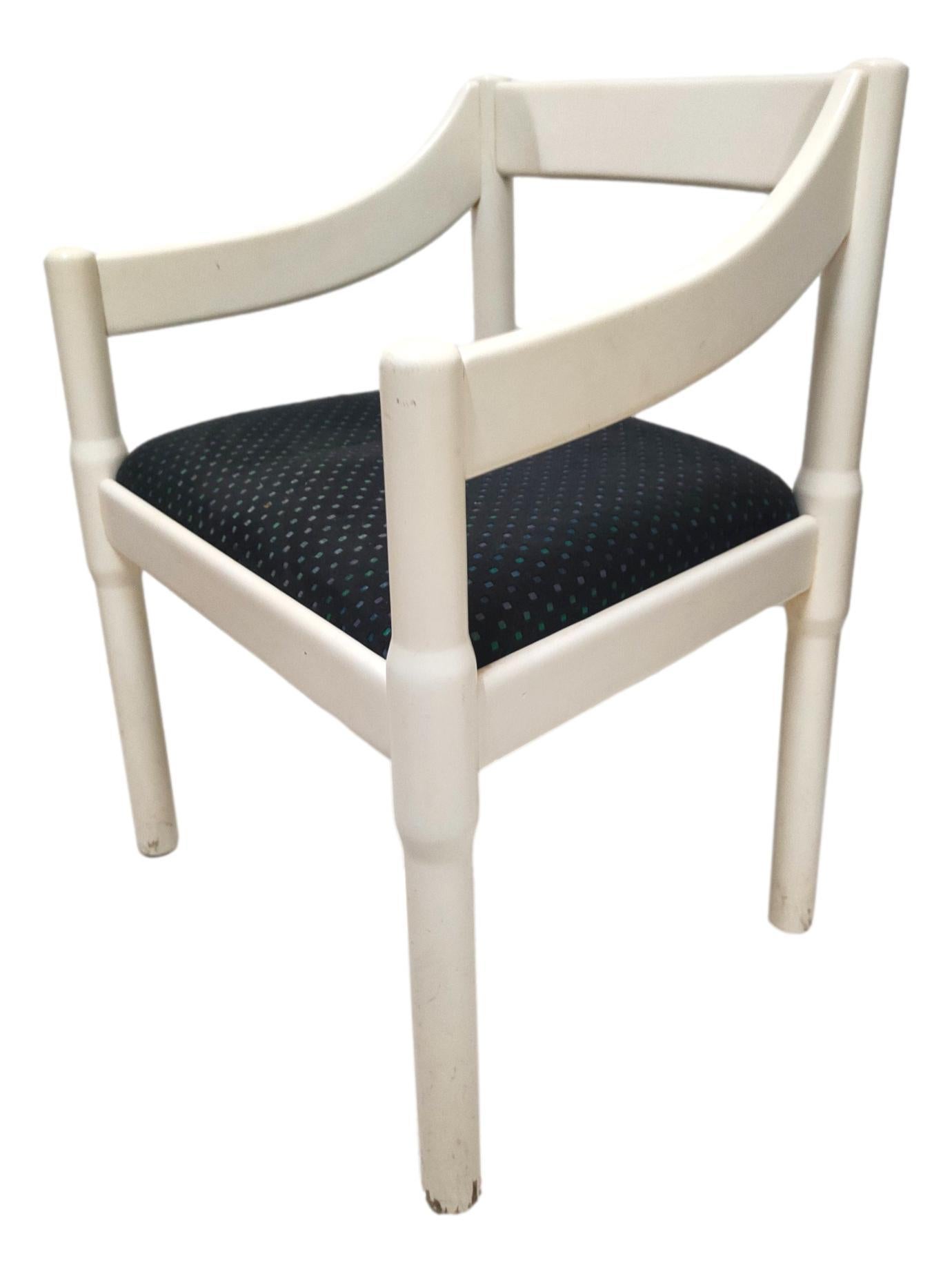 Mid-Century Modern chaise carimate original cassina design vico magistretti 1960s en vente