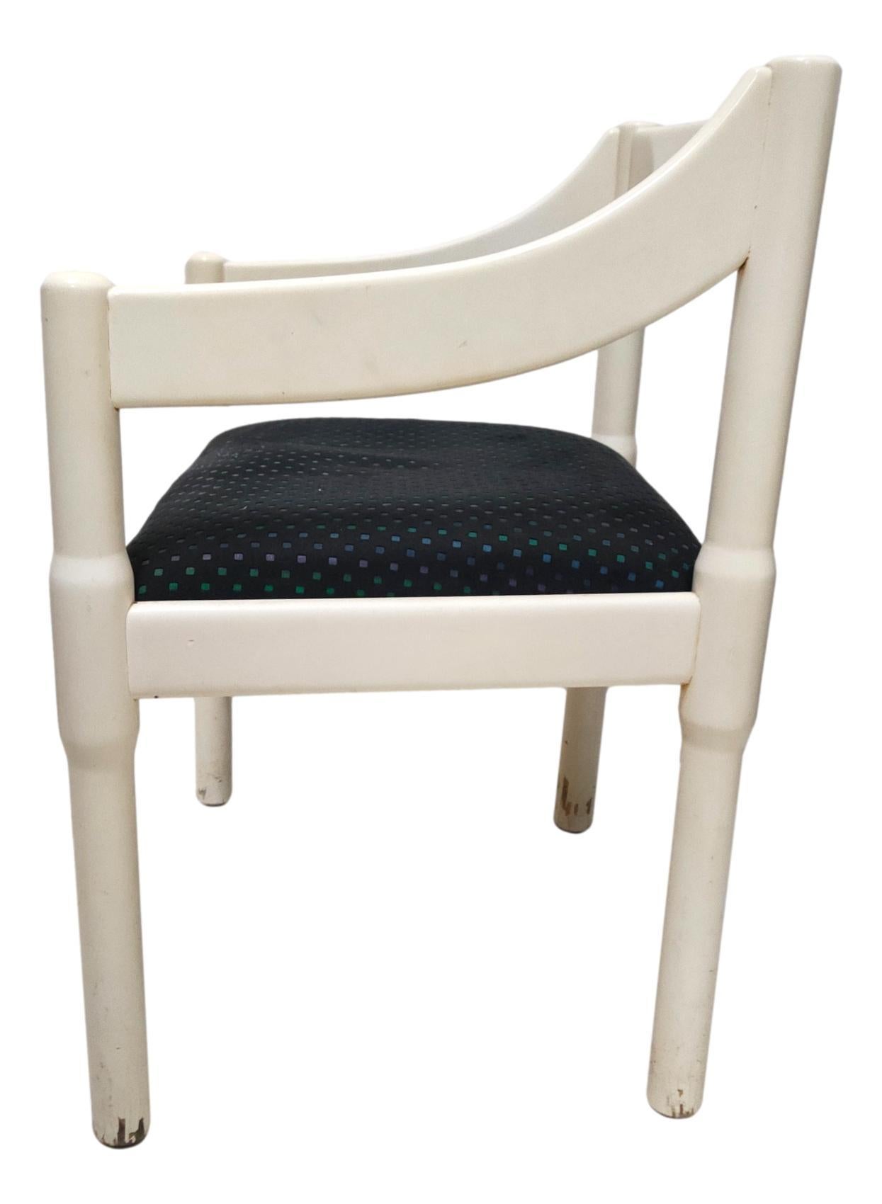 Italian chaise carimate original cassina design vico magistretti 1960s en vente