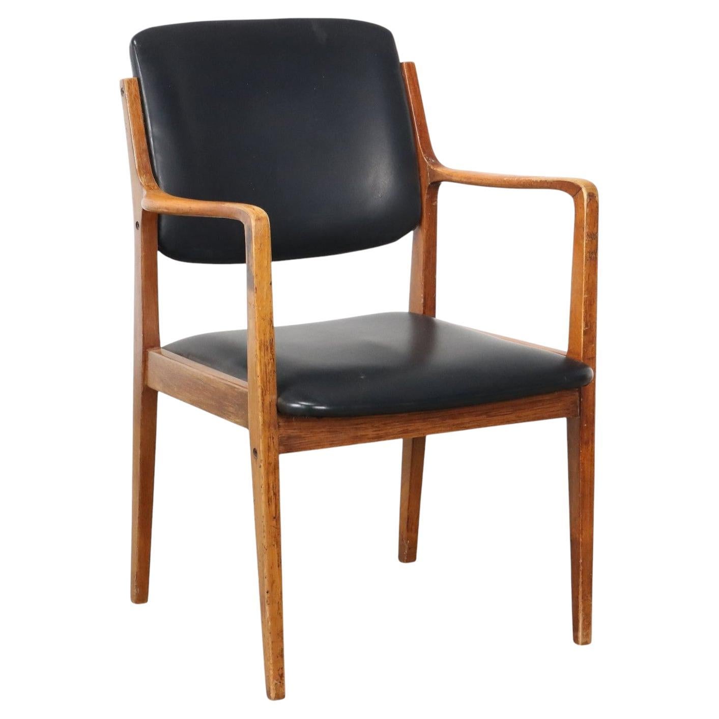 Silla de los años 50-60 con reposabrazos