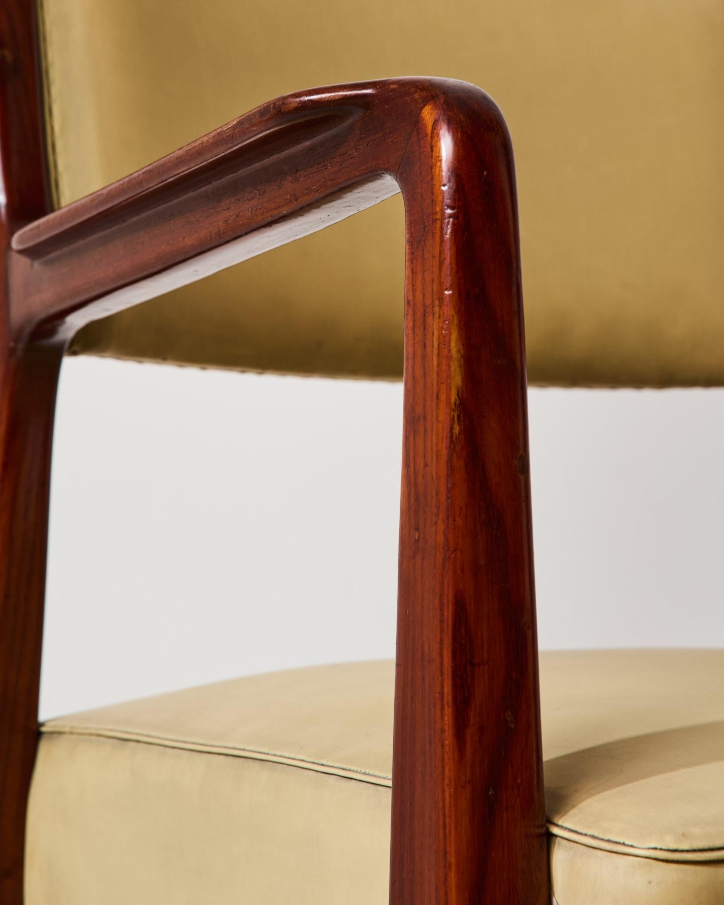 Sedia con braccioli mod. 110, design Gio Ponti per Cassina in vendita 3