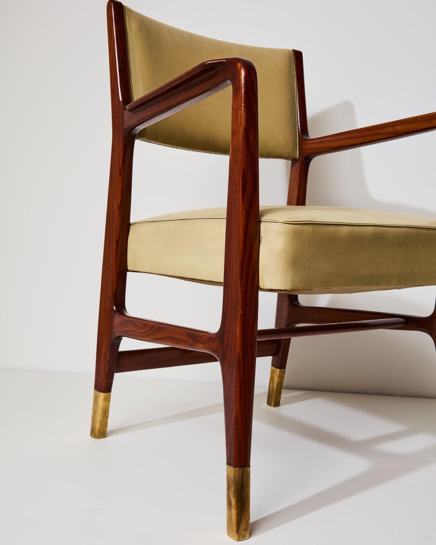 Sedia con braccioli mod. 110, design Gio Ponti per Cassina in vendita 4